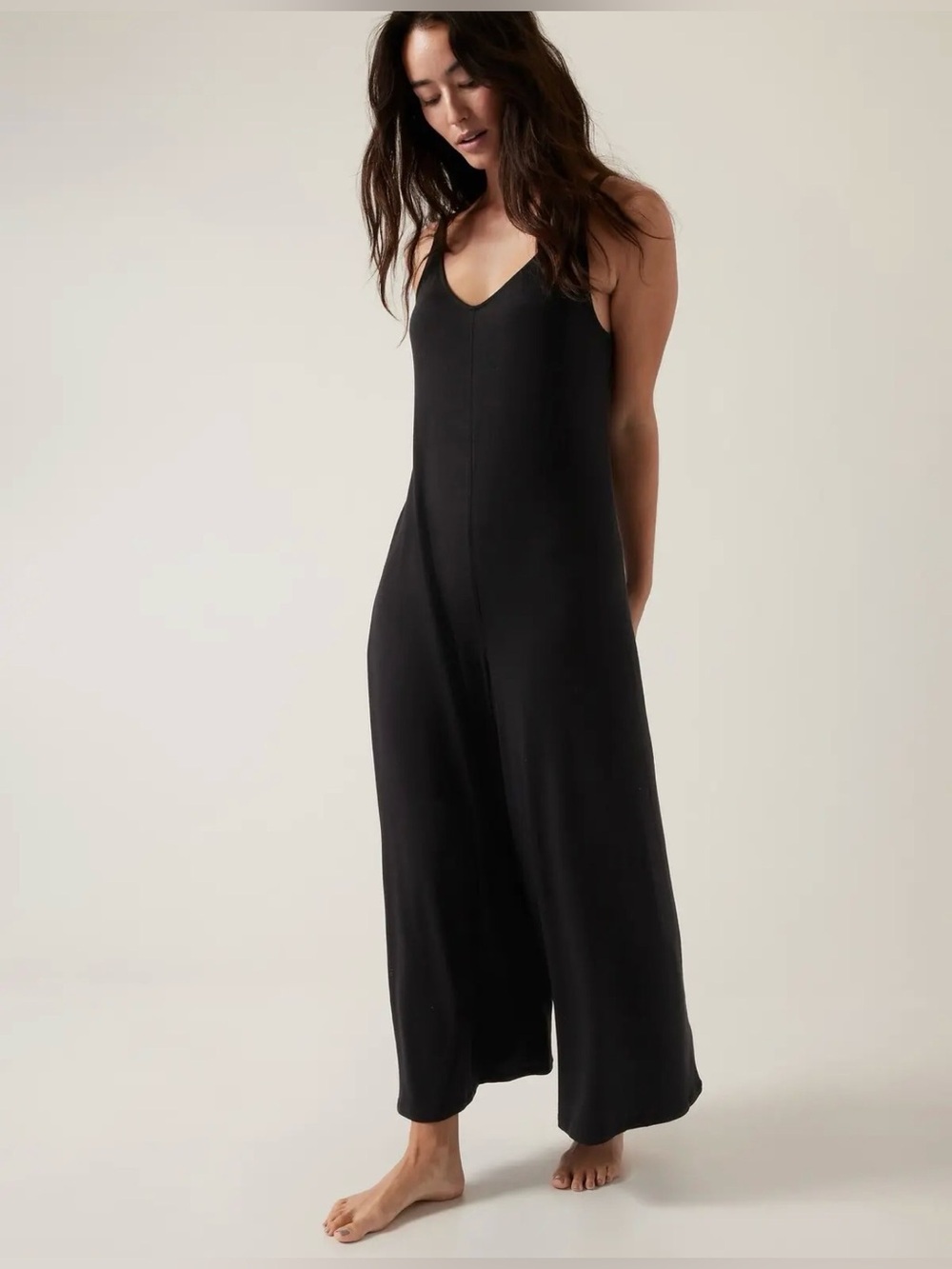 Athleta Nighttime‎ Bliss Sleep V Neck Romper, Size SP